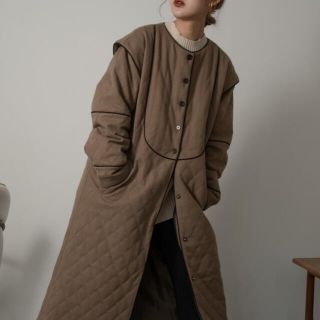 カスタネ(Kastane)のamiur bicolor quilting coat(ロングコート)