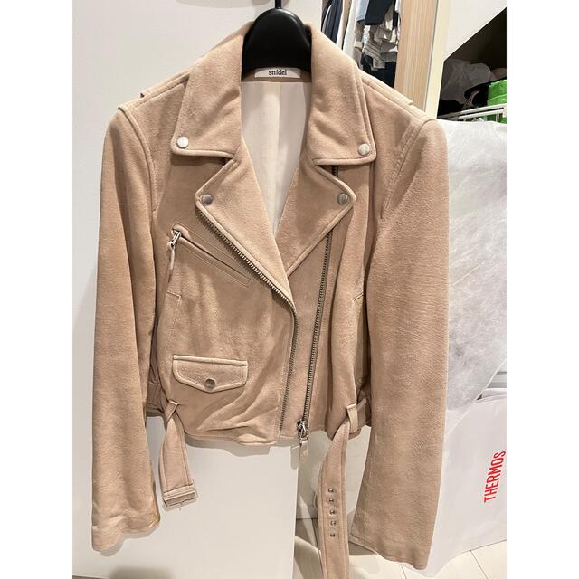 スナイデル ライダースジャケット ベージュ 超美品