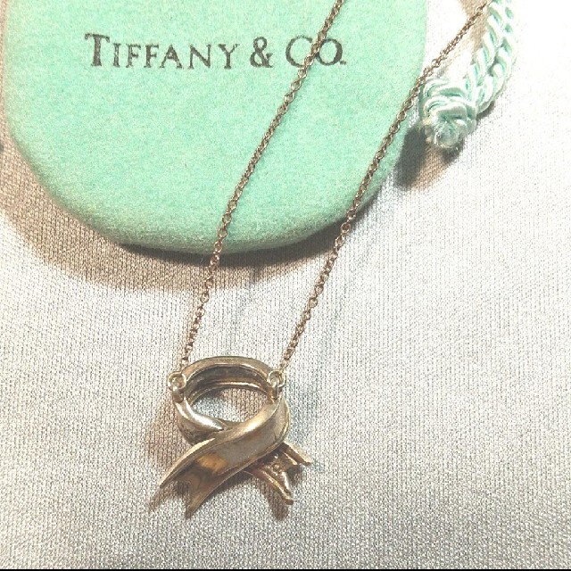 ティファニー リボン ネックレス シルバー925 Tiffany 【返品?交換対象