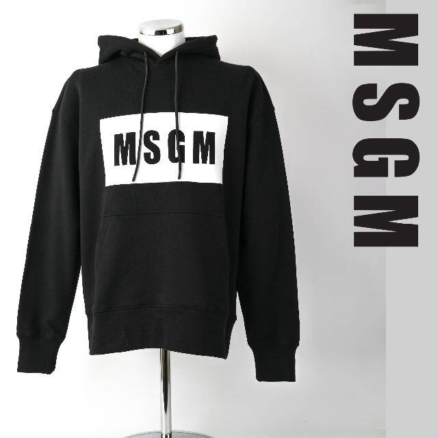 新品 2021AW MSGM ボックスロゴ パーカー38500円