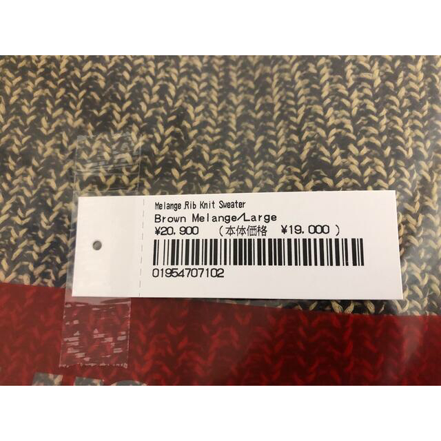 Supreme - Supreme Mélange Rib Knit Sweater Lサイズの通販 by gasp's