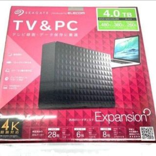 1台外付けHDD 4tb 　TV録画　PCデータ保存に　SGD-MX040UBK(その他)