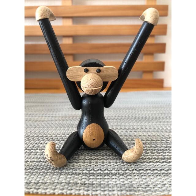 Kay Bojesen(カイボイスン)のカイボイスン  MONKEY(モンキー）ミニサイズ ブラック 39276 インテリア/住まい/日用品のインテリア小物(置物)の商品写真