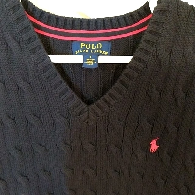 POLO RALPH LAUREN(ポロラルフローレン)のしろくま様専用 ○ラルフローレン  コットンニットベスト キッズ/ベビー/マタニティのキッズ服男の子用(90cm~)(ニット)の商品写真