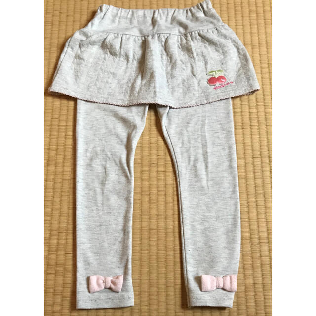 キスドロップ　スカッツ　110 ライトグレー キッズ/ベビー/マタニティのキッズ服女の子用(90cm~)(パンツ/スパッツ)の商品写真