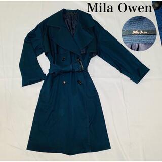 ミラオーウェン(Mila Owen)のMila Owen ミラオーウェン　青　腰ベルト　トレンチコート　フリーサイズ(トレンチコート)