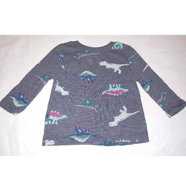 Old Navy(オールドネイビー)のOLD NAVY*ロンT(Dino/GY) 3～6m キッズ/ベビー/マタニティのベビー服(~85cm)(Ｔシャツ)の商品写真