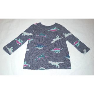 オールドネイビー(Old Navy)のOLD NAVY*ロンT(Dino/GY) 3～6m(Ｔシャツ)