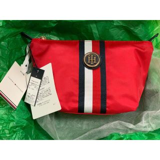 トミーヒルフィガー(TOMMY HILFIGER)のTOMMY HILFIGER ポーチ(レッド)(ポーチ)