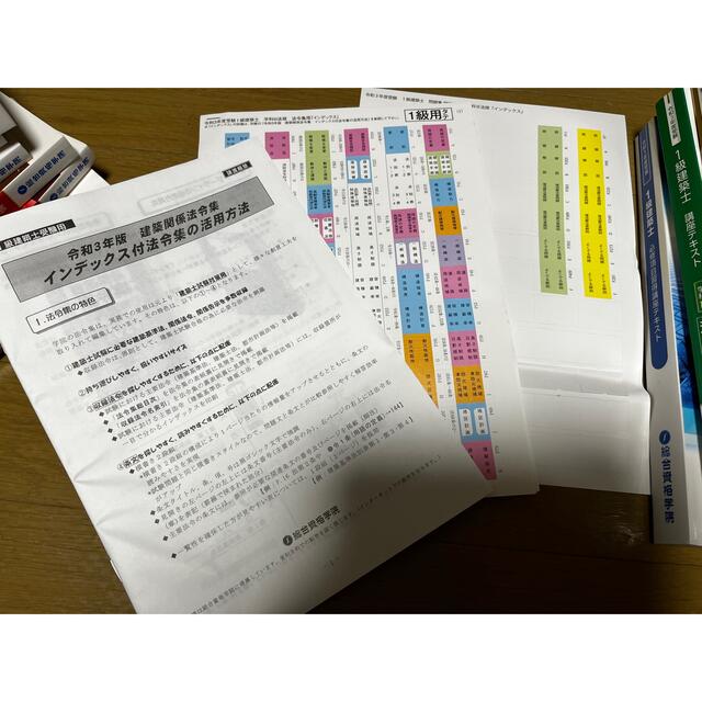 【値下げ中】R3年度　一級建築士　学科試験対策テキスト一式　+おまけ 6