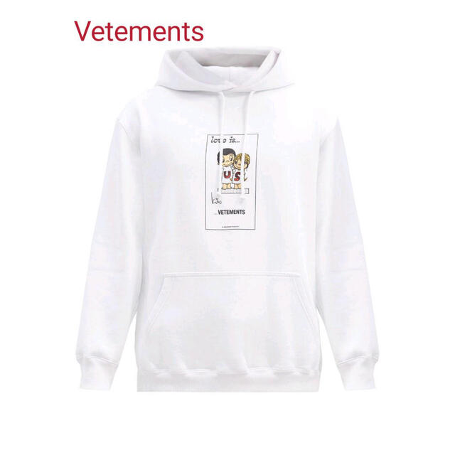 ヴェトモンVetements Love Is US フーディー 20AWトップス