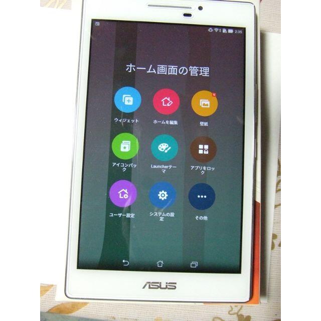 ASUS(エイスース)の美品　ASUS ZenPad 7／16GB+32GB  SIMフリー★ホワイト スマホ/家電/カメラのPC/タブレット(タブレット)の商品写真