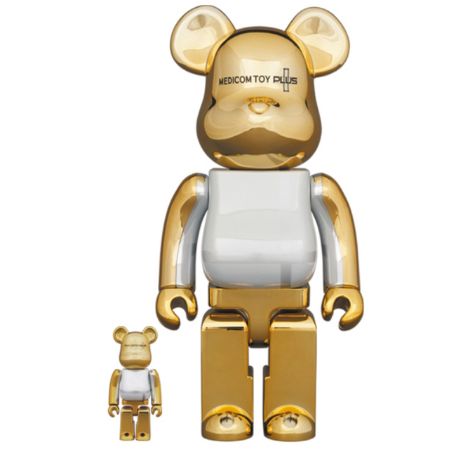 フィギュアBE@RBRICK GOLD CHROME Ver. 100％ & 400％