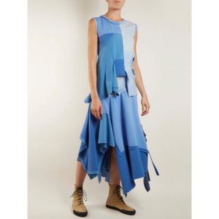 LOEWE - 定価24.9万 LOEWE ロエベ 再構築アシンメトリックスカート XS