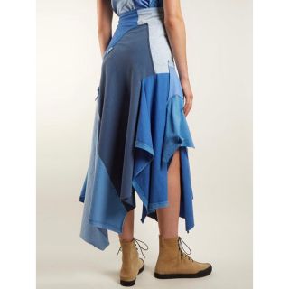 LOEWE - 定価24.9万 LOEWE ロエベ 再構築アシンメトリックスカート XS