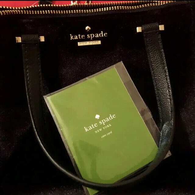 【最終価格】新品タグ付 kate spade ショルダーバッグ ベロア  黒