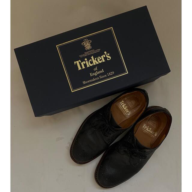 Tricker’s BOURTON バートン別注モデル 8ハーフ　オールブラックメンズ