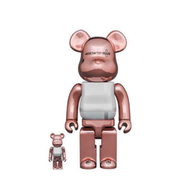 MEDICOM TOY(メディコムトイ)のBE@RBRICK PINK GOLD CHROME Ver.100％＆400％ エンタメ/ホビーのフィギュア(その他)の商品写真