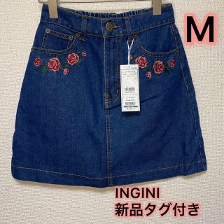 新品タグ付き　M　イングINGNI 台形ミニスカート　デニムスカート　ジーンズ