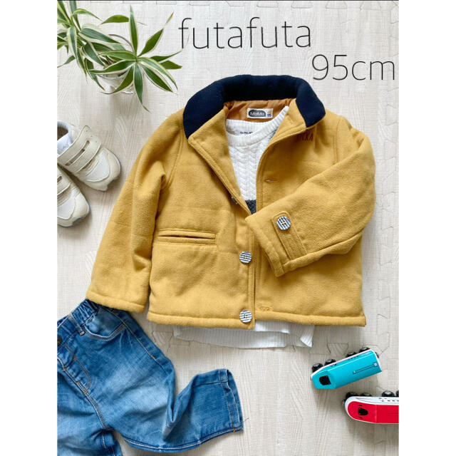 futafuta(フタフタ)の【95cm】フタフタ　イエローブルゾン☆ キッズ/ベビー/マタニティのキッズ服男の子用(90cm~)(ジャケット/上着)の商品写真