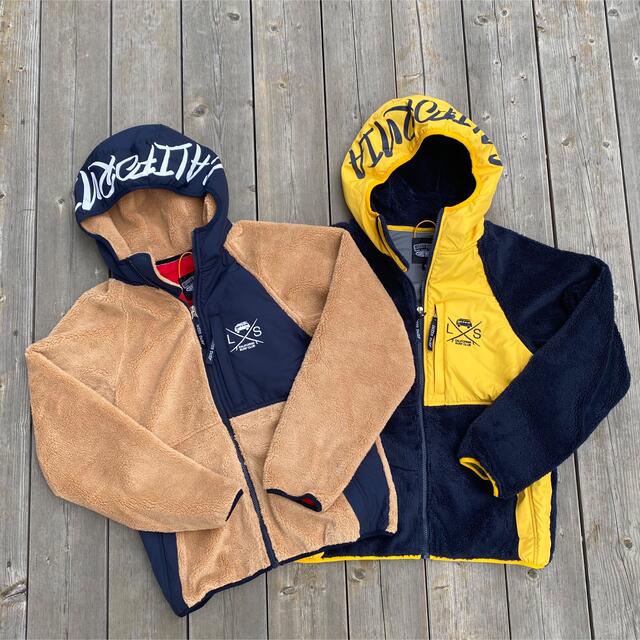 Ron Herman(ロンハーマン)の冬コーデ☆LUSSO SURF フリースジャケット　yellow M☆RVCA メンズのジャケット/アウター(ブルゾン)の商品写真