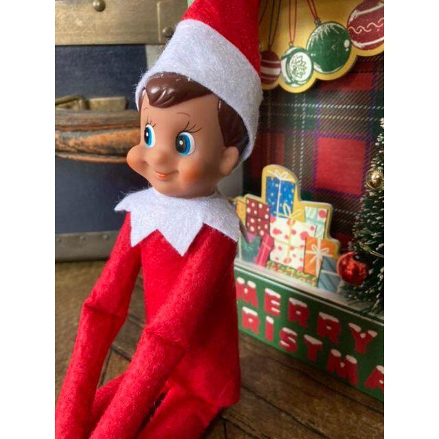 クリスマス 人形 赤 エルフ エンタメ/ホビーのおもちゃ/ぬいぐるみ(その他)の商品写真