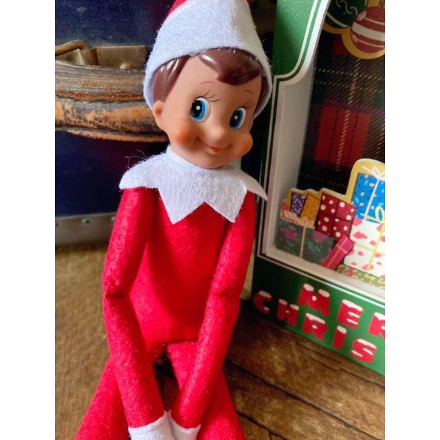 クリスマス 人形 赤 エルフ エンタメ/ホビーのおもちゃ/ぬいぐるみ(その他)の商品写真