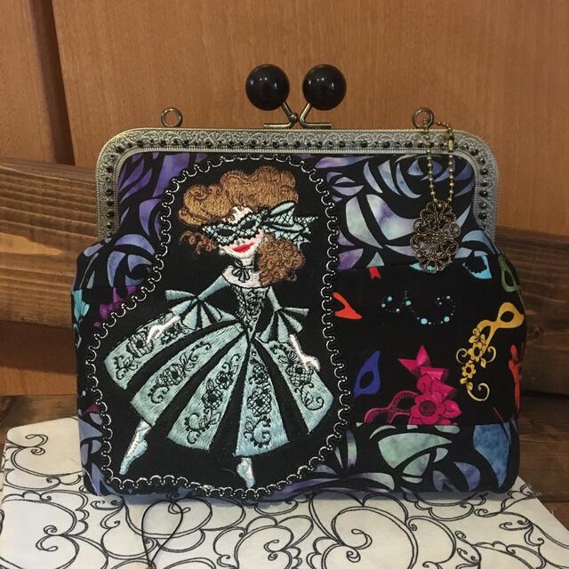 ポーチ ♡handmade♡ロラライハリス がま口ポーチ