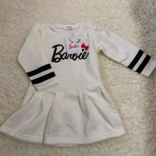 バービー(Barbie)のタグ付き未使用♥️Barbie×birthday裏起毛チュニック95cm(Tシャツ/カットソー)