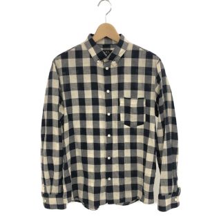 アーペーセー(A.P.C)のアーペーセー 長袖シャツ チェック柄 ネイビー×ホワイト メンズ S(シャツ)