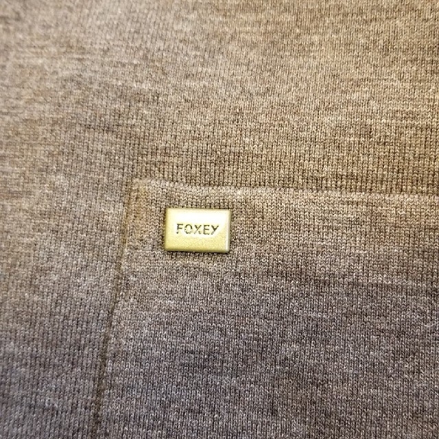 FOXEY - フォクシー ミンク襟ロングカーディガン 42の通販 by FOXEY - フォクシー ミンク襟ロングカーディガン 42の通販 by