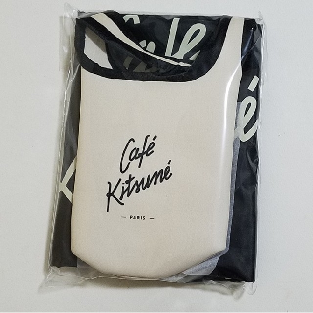 MAISON KITSUNE'(メゾンキツネ)のsweet 2021年11月 付録 カフェキツネ マルシェバッグ＆ドリンクホルダ エンタメ/ホビーの雑誌(ファッション)の商品写真