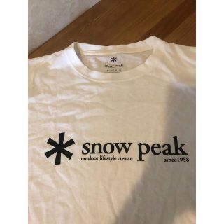 スノーピーク(Snow Peak)の下げてます！スノーピーク  snowpeak 60th ロゴTシャツ　ホワイト(Tシャツ/カットソー(半袖/袖なし))