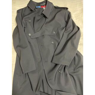 ヨウジヤマモト 03AW 千鳥柄 ショートトレンチコート ウールコート 総柄-