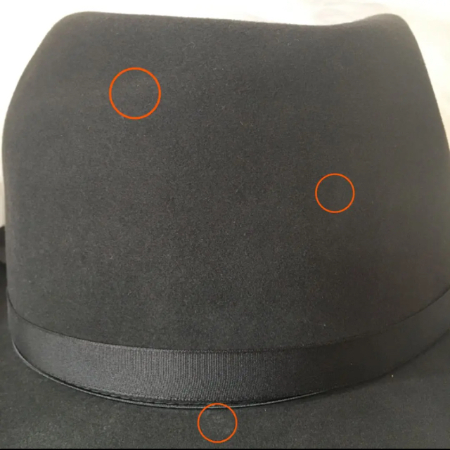Borsalino(ボルサリーノ)のステットソン　ビーバーフェルトハット　黒　サイズ58 メンズの帽子(ハット)の商品写真