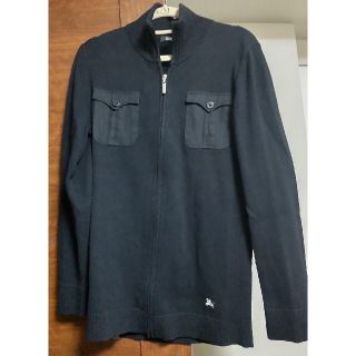 バーバリーブラックレーベル(BURBERRY BLACK LABEL)のBURBERRY BLACK LABELジップアップニット(ニット/セーター)