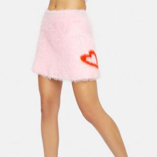 Red Velvet着用　delias ピンクニットミニスカート レディースのスカート(ミニスカート)の商品写真