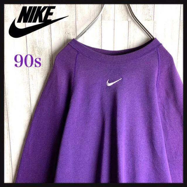 希少 NIKE ナイキ スウェット トレーナー 刺繍 90s