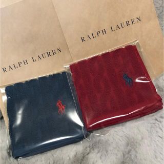 ポロラルフローレン(POLO RALPH LAUREN)のRALPH LAUREN タオルハンカチ2枚(ハンカチ/ポケットチーフ)