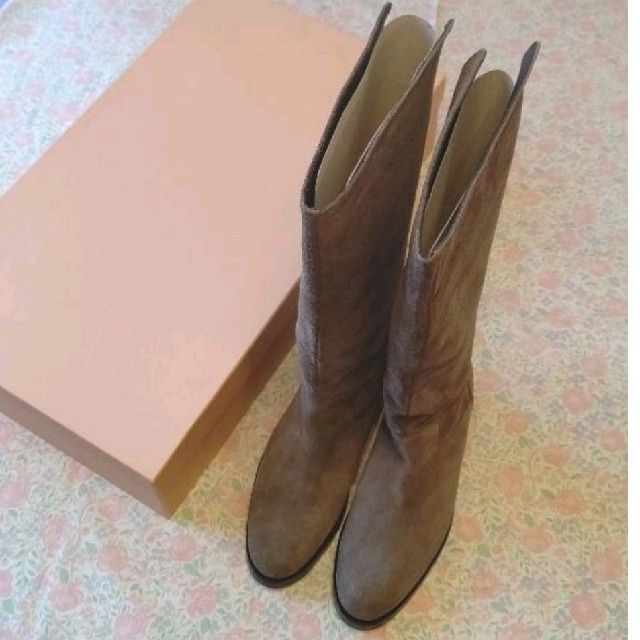 プラージュ ☆ コルソローマ SUEDE BACK SLIT ブーツ 37 熱販売 63.0