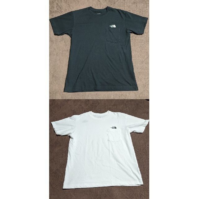 THE NORTH FACE(ザノースフェイス)のノースフェイスTHE NORTH FACE 半袖Tシャツ　2枚セット　白黒　M メンズのトップス(Tシャツ/カットソー(半袖/袖なし))の商品写真