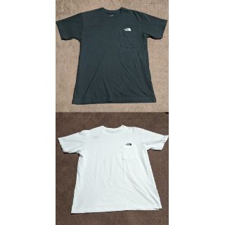 ザノースフェイス(THE NORTH FACE)のノースフェイスTHE NORTH FACE 半袖Tシャツ　2枚セット　白黒　M(Tシャツ/カットソー(半袖/袖なし))