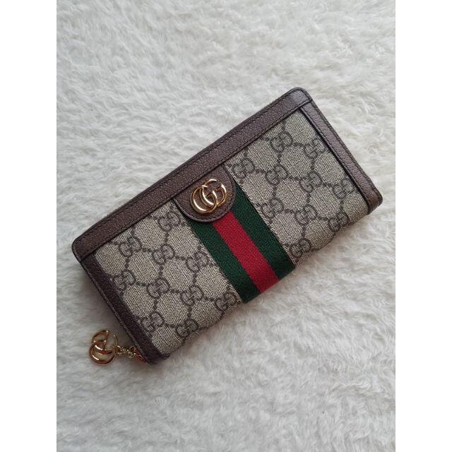 Gucci(グッチ)のGUCCI グッチ OPHIDIA オフィディア GG ジップ 長財布 レディースのファッション小物(財布)の商品写真