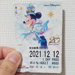 ディズニー(Disney)の20周年記念デザインディズニーリゾートライン1日乗車券(鉄道乗車券)