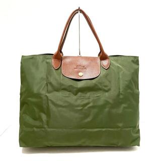 ロンシャン(LONGCHAMP)のロンシャン トートバッグ カーキ×ブラウン(トートバッグ)