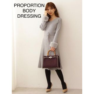 プロポーションボディドレッシング(PROPORTION BODY DRESSING)のPROPORTION BODY DRESSING 袖ファーニットワンピース(ロングワンピース/マキシワンピース)