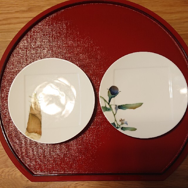 Noritake(ノリタケ)のノリタケ 京香旬彩 皿 2枚 インテリア/住まい/日用品のキッチン/食器(食器)の商品写真