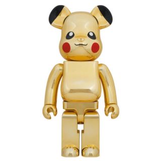 メディコムトイ(MEDICOM TOY)のBE@RBRICK ピカチュウ GOLD CHROME Ver. 1000(キャラクターグッズ)