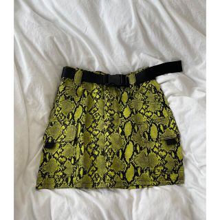 トップショップ(TOPSHOP)のTOPSHOP パイソンミニスカート(ミニスカート)