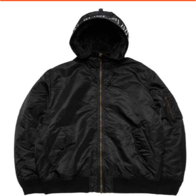 supreme Hooded MA-1 ブラック　Sサイズ